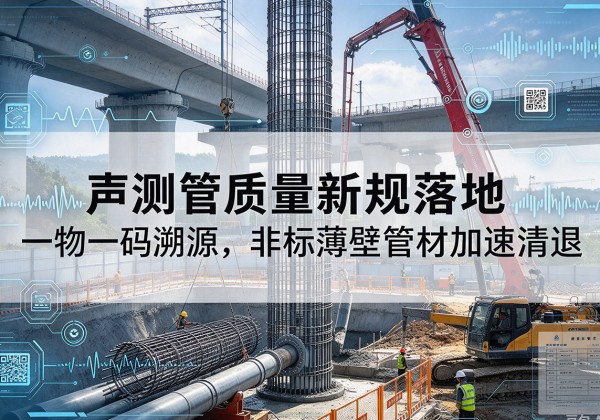 雁江声测管质量新规落地，一物一码溯源，非标薄壁管材加速清退
